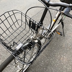 27インチ！ カゴ、チェーン新品 シングル軽快車の画像