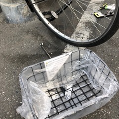 27インチ！ カゴ、チェーン新品 シングル軽快車の画像