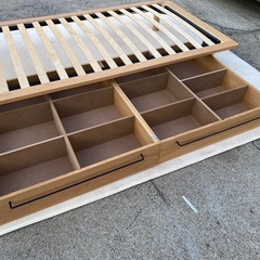 No.a272 木製ベッドフレーム ベッド下収納付き 無印良品の画像