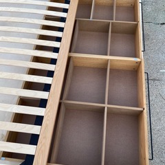 No.a272 木製ベッドフレーム ベッド下収納付き 無印良品の画像