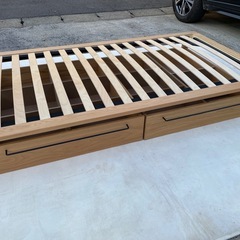 No.a272 木製ベッドフレーム ベッド下収納付き 無印良品の画像