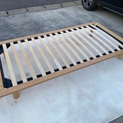 No.a272 木製ベッドフレーム ベッド下収納付き 無印良品の画像