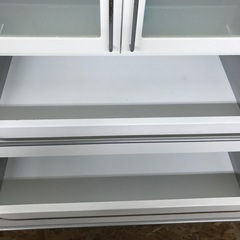 ジャングルジャングル貝塚店　食器棚　ホワイト　2枚扉　貝塚市　二色浜　リサイクルショップの画像