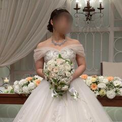 【造花】ウェディングブーケ・ブートニア・ヘアアクセ【ホワイト】の画像