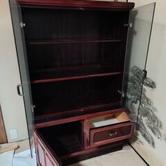 昭和時代のレトロオーディオ棚の画像