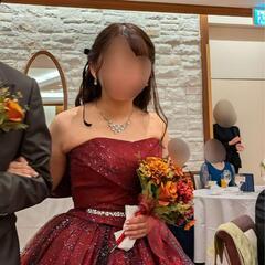 【ウェディングブーケ・ブートニア】赤・オレンジ系の画像