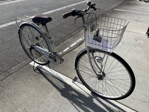 【大人用】整備済 サイモト 27型アベニュー 中古自転車 白色 <自転車のオオムラ 静岡店>