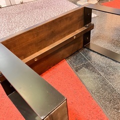 ベンチ　ローボード　ブラックブラウンの画像