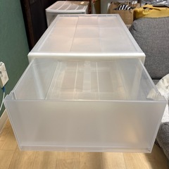 PP衣装ケース2段　無印良品の画像