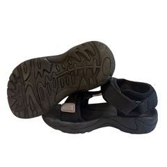 MIKI HOUSE DOUBLE B ブラック ベビーサンダル 16cm ミキの画像