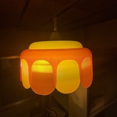 ④オレンジの昭和レトロ照明（12月21日まで！）の画像