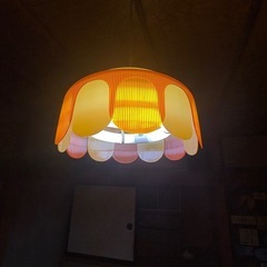 ④オレンジの昭和レトロ照明（12月21日まで！）の画像