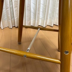 【受け渡し予定者決定】不二貿易 ベビーチェア JW-250 ハイチェア アンティーク 天然木 レトロ　訳アリの画像