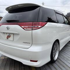 岡山【自社ローン】保証人無可★全国対応★エスティマ【2.4アエラス Gエディション】社外19インチAW/両側パワスラ/走行中TV可/フリップダウンモニター/カロッツェリアスピーカー/バックカメラ/後席オットマン/レザー調シートカバー/ウォークスルー/ETCの画像