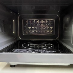 激安販売!! 人気のフラットタイプ!! 2023年製 YAMAZEN 電子レンジ PRW-F180(B)の画像