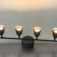 【自社配送は札幌市内限定】IKEA/イケア シーリングスポットライト KNUTBO/クヌートボー T1437F LED 4灯式 動作OK 中古【USED】の画像
