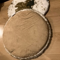 モコモコ　毛の　動物柄　クッション 2枚セットの画像