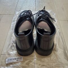 【新品 未使用】厚底レースアップシューズ｜ブラック｜EUR41（26.9cm）の画像