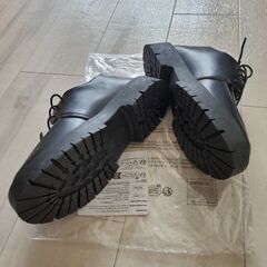 【新品 未使用】厚底レースアップシューズ｜ブラック｜EUR41（26.9cm）の画像
