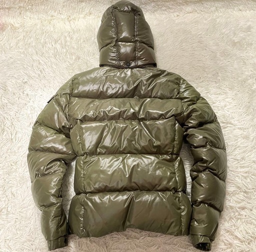 美品　モンクレール　BADIA バディア　ダウンジャケット　カーキ　0サイズ