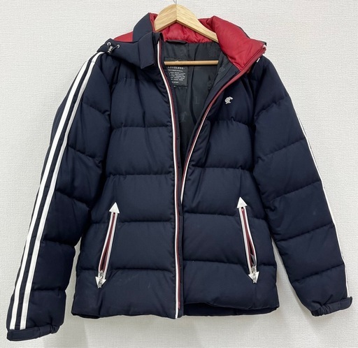 【中古品】LOVELES ラブレス ロゴ刺繍 ホワイトグース ダウンジャケット メンズ 3 三陽商会 ネイビー アームブレードダウンジャケット アウター