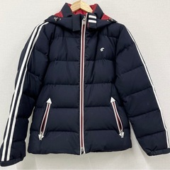 【中古品】LOVELES ラブレス ロゴ刺繍 ホワイトグース ダウンジャケット メンズ 3 三陽商会 ネイビー アームブレードダウンジャケット アウターの画像