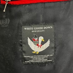 【中古品】LOVELES ラブレス ロゴ刺繍 ホワイトグース ダウンジャケット メンズ 3 三陽商会 ネイビー アームブレードダウンジャケット アウターの画像