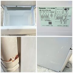 【❗️✨ファミリー向け✨❗️】パナソニック 冷蔵庫 365L 3ドア  ✨野菜室・冷凍ゆったり❗️✨簡易清掃・動作確認済み❗️の画像