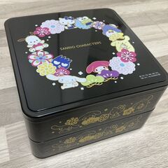 【新品未使用】 サンリオ 重箱 2段 キティちゃん 【箱付き】の画像