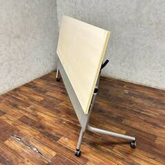 🔷🔶🔷ww3/27 OKAMURA オカムラ サイドフォールドテーブル 180cm 折りたたみ キャスター付 ミーティングテーブル 事務机 ★直接引取歓迎◎◎🔷🔶🔷の画像