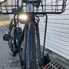 740  ブリヂストン最新機種電動アシスト自転車TB1、27インチブラックアルミボディーの画像