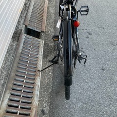 740  ブリヂストン最新機種電動アシスト自転車TB1、27インチブラックアルミボディーの画像