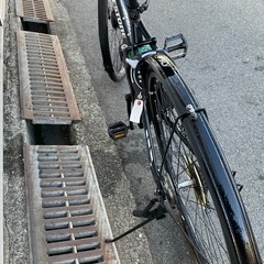 740  ブリヂストン最新機種電動アシスト自転車TB1、27インチブラックアルミボディーの画像