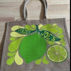 トレーダージョーズトートエコバッグ麻　大　新品未使用の画像