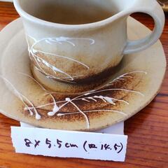 プライベートレーベルコップ５個と陶器カップ＆ソーサー５客　まとめての画像