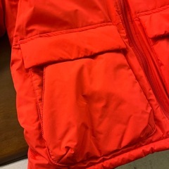 M2511-365 GU スタンドカラー ブルゾン Sサイズ レッド 中古美品 の画像