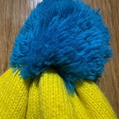 ベビードール　ニット帽　S（44cm-50cm）　青の画像