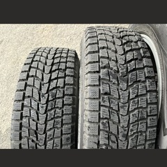バリ山　215/65R16 5穴 16インチマルチホイール　 ダンロップ　スタッドレスタイヤ付 の画像
