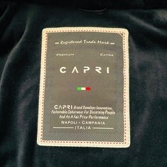 【超美品】CAPRI (カプリ) ダウンコート ダウン90% Mサイズ　ネイビーの画像