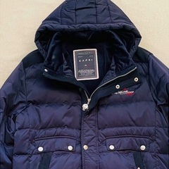 【超美品】CAPRI (カプリ) ダウンコート ダウン90% Mサイズ　ネイビーの画像