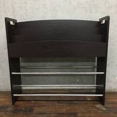 🔷🔶🔷ww2/95 木製 本棚 マガジンラック W87×D26×H80cm 子供部屋 インテリア 棚 ラック 収納 収納用品 ★直接引取限定◎🔷🔶🔷の画像