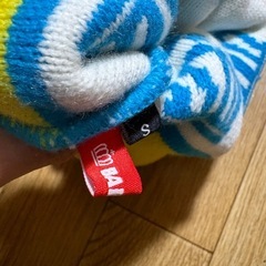 ベビードール　ニット帽　S（44cm-50cm）　青の画像