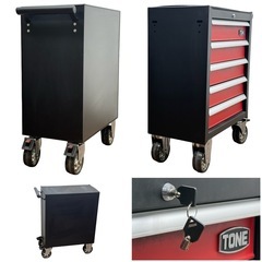 ◯TONE トネ ツールキャビネット ロールキャブ ツールチェスト ワゴン カート キャスター 工具箱 5段引き出し 中古品■ジモティ姫路の画像