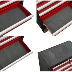 ◯TONE トネ ツールキャビネット ロールキャブ ツールチェスト ワゴン カート キャスター 工具箱 5段引き出し 中古品■ジモティ姫路の画像