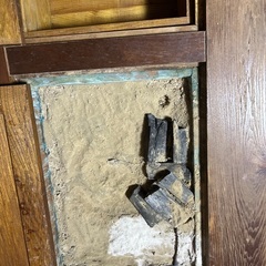 アンティーク　火鉢テーブルの画像