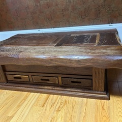 アンティーク　火鉢テーブルの画像