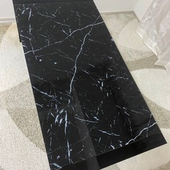 ニトリ　大理石柄　ローテーブルの画像