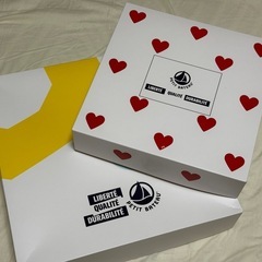 ショップ袋・箱セット（ファミリア・プチバトー）の画像