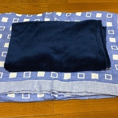 羽根肌掛け布団他　ブルーの画像