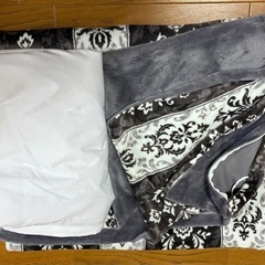 羽根肌掛け布団他　ブルーの画像